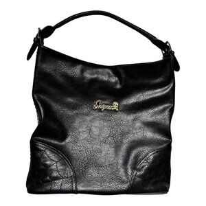 Sourpuss Black Faux Leather Studded Skull Shoulder Bag Gothic Punk Rockabilly